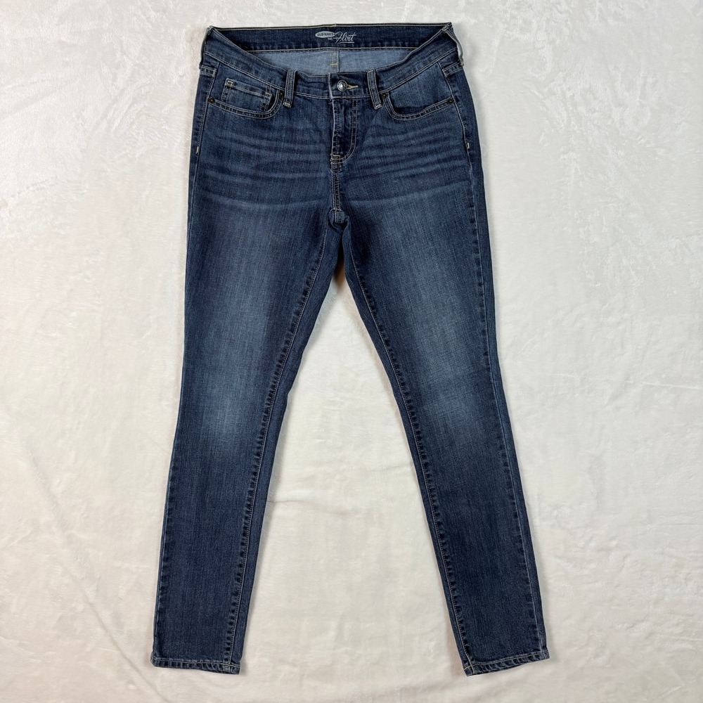 Old Navy The Flirt Skinny Jeans Womens 6 Regular Blue Excellent Stretch Denim